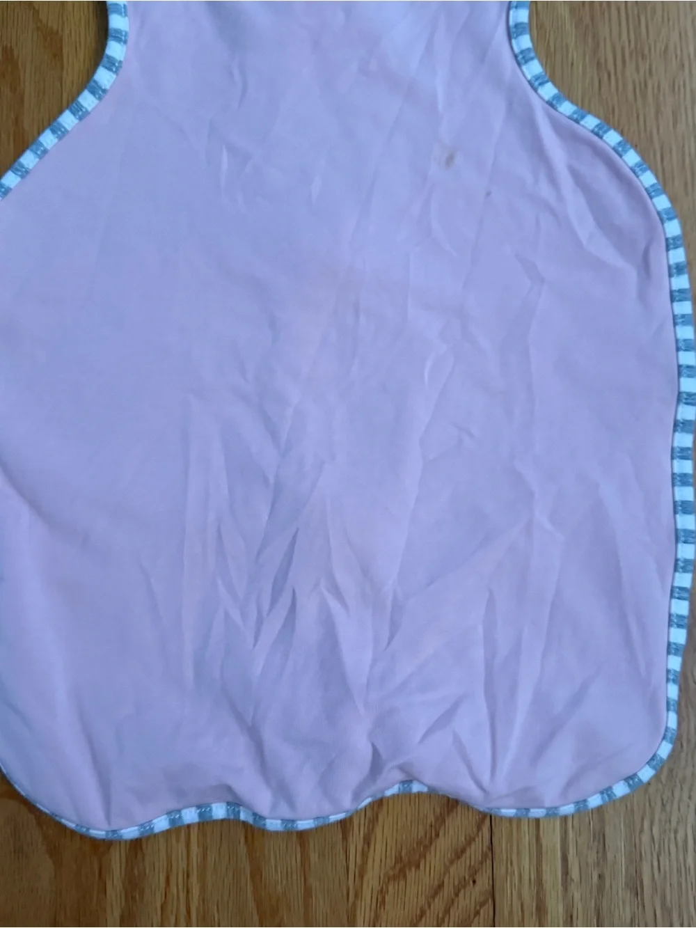 Love to Dream Pink Sleeveless Zip-Up Sleep Sack with Striped Trim